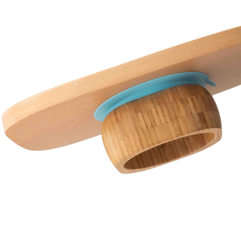 Eco Rascals Bamboo Baby Suction Bowl and Spoon Set Blue Eco Rascals Yallatoys