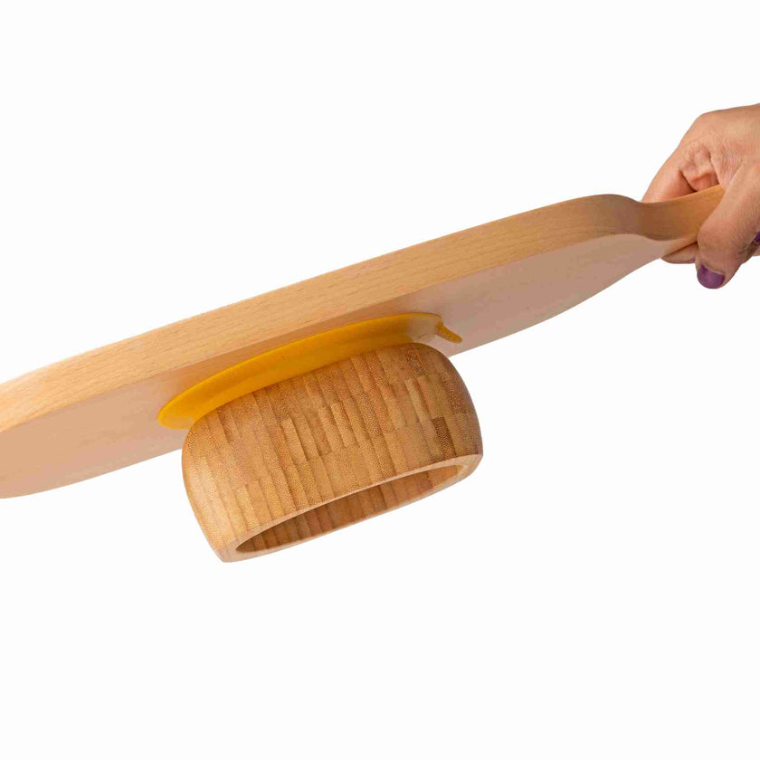 Eco Rascals Bamboo Baby Suction Bowl and Spoon Set Yellow Eco Rascals Yallatoys