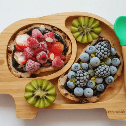 Eco Rascals Bamboo Elephant Suction Plate Green Eco Rascals Yallatoys