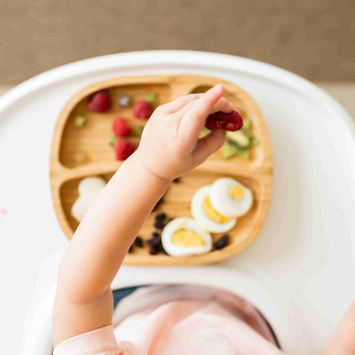 Eco Rascals Bamboo Classic Toddler Suction Plate Pink Eco Rascals Yallatoys