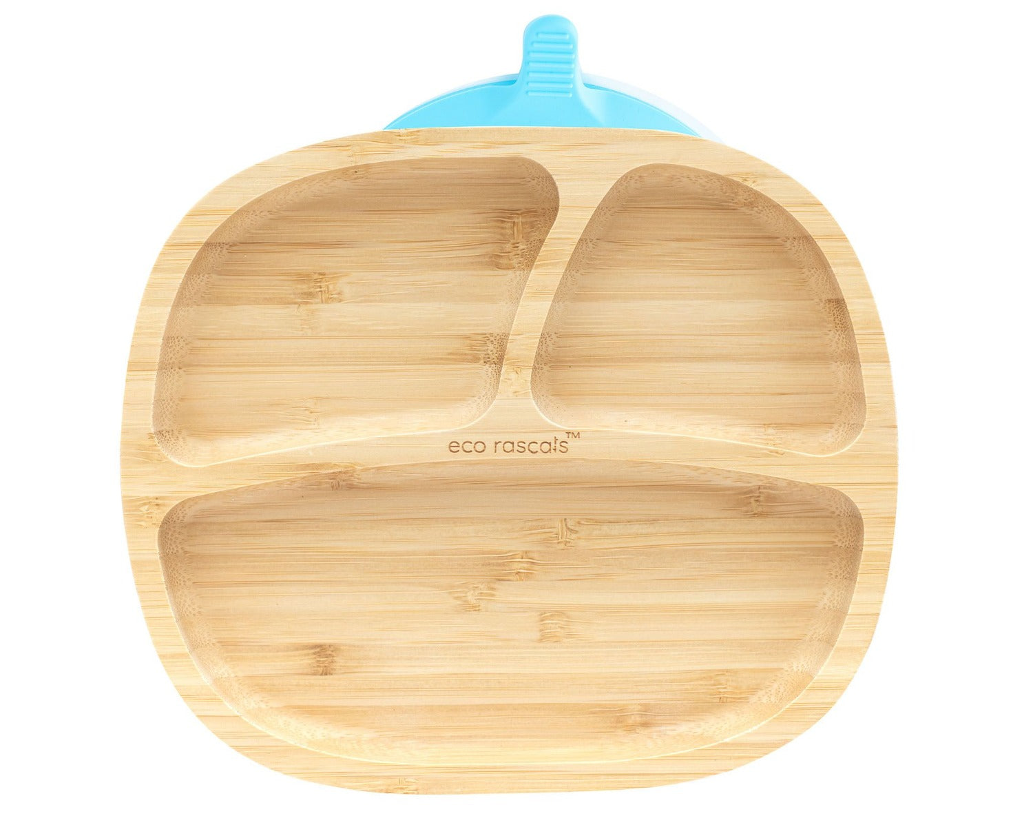 Eco Rascals Bamboo Classic Toddler Suction Plate Blue Eco Rascals Yallatoys