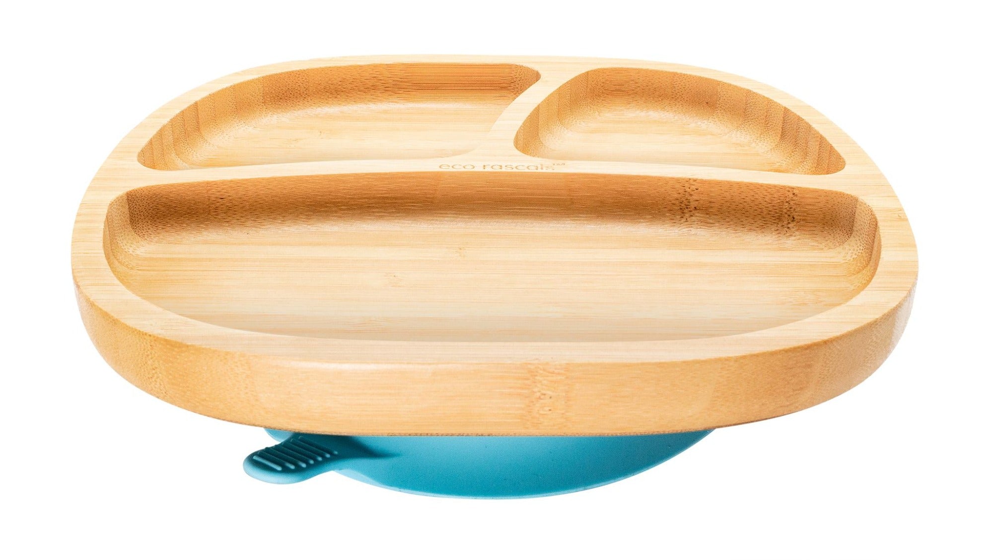 Eco Rascals Bamboo Classic Toddler Suction Plate Blue Eco Rascals Yallatoys