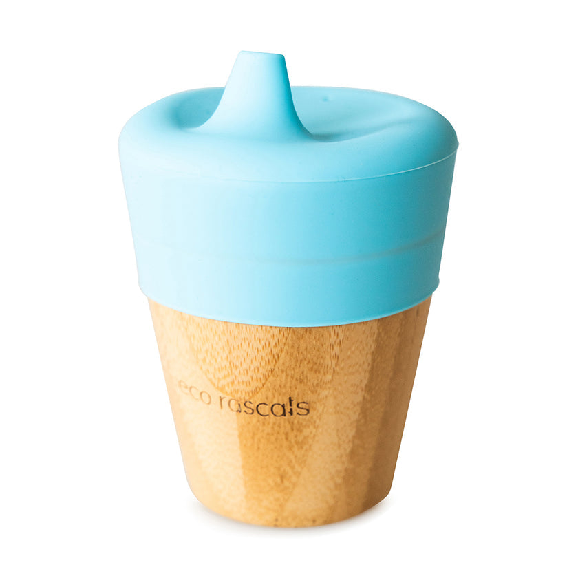 Eco Rascals Bamboo Sippy Cup Blue Eco Rascals Yallatoys
