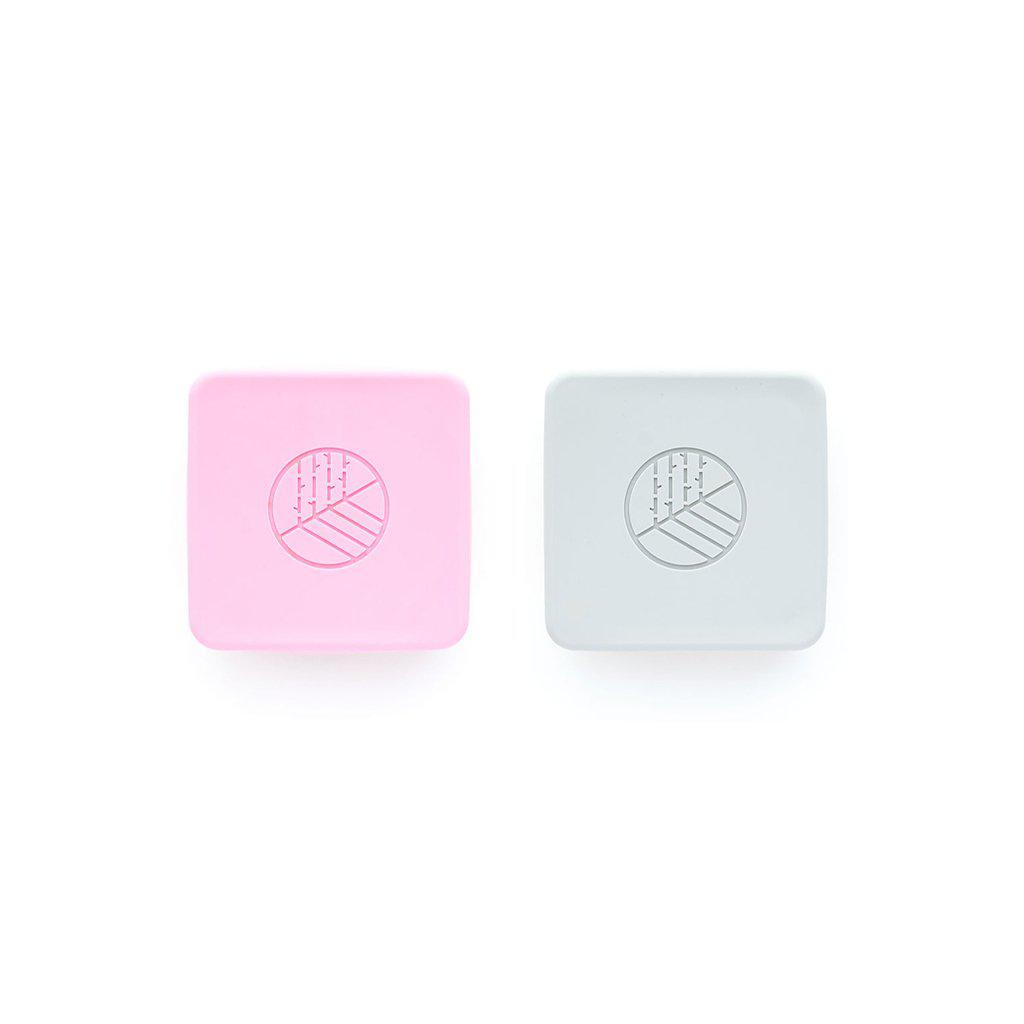 Eco Rascals Snack Pots Pink and Grey 2pcs Pack Eco Rascals Yallatoys