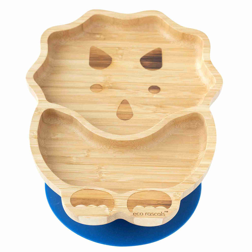 Eco Rascals Bamboo Dinosaur Suction Plate Navy Blue Eco Rascals Yallatoys