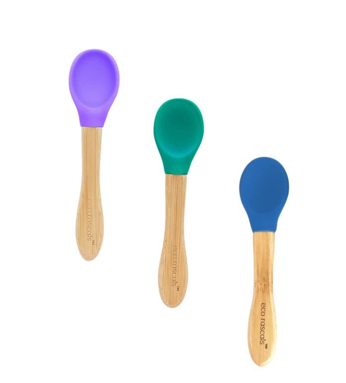 Eco Rascals Spoons Purple Green Navy 3pcs Pack Eco Rascals Yallatoys