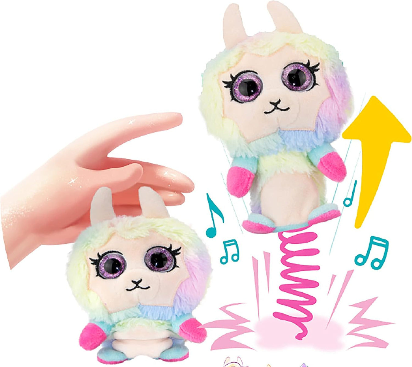 Buy Eolo Toys Party Pets Popetz Soft Plush Jumping Animals | Yallatoys.com