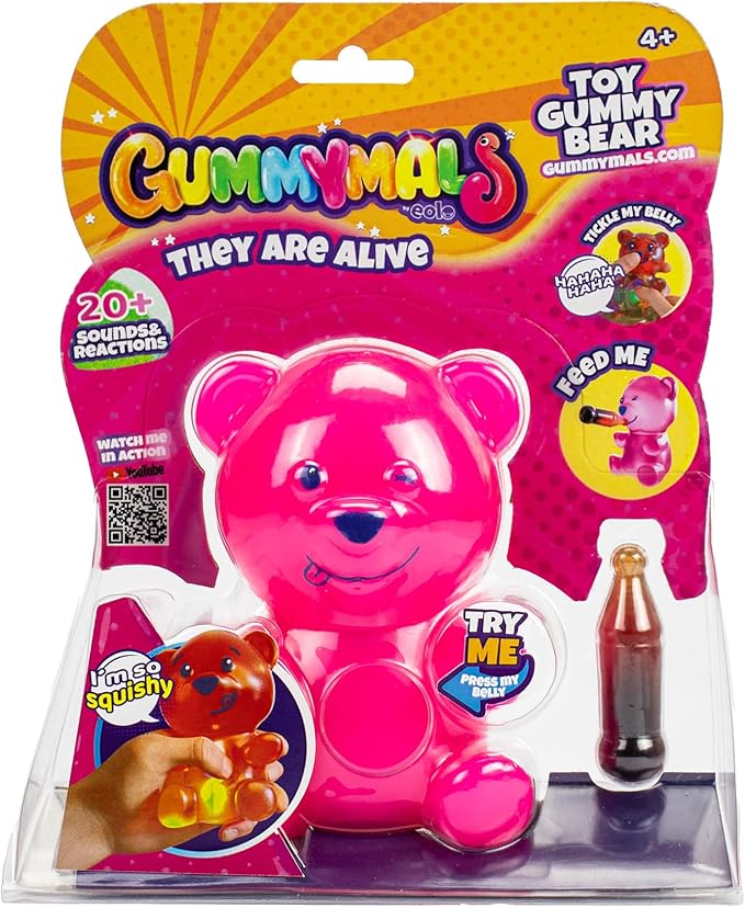 Buy Eolo Gummymals Bear Shape  Pink | Yallatoys.com