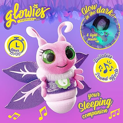 Buy Eolo Toys Glowies Fireflies Bedtime Companion Plush Pink | Yallatoys.com