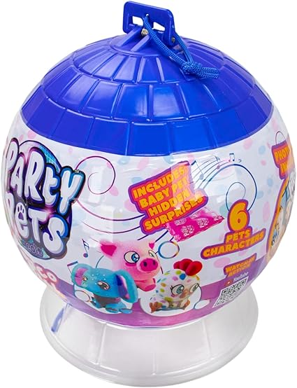 Buy Eolo Toys Party Pets Disco Ball Surprise Baby Nesha Plush Toy | Yallatoys.com