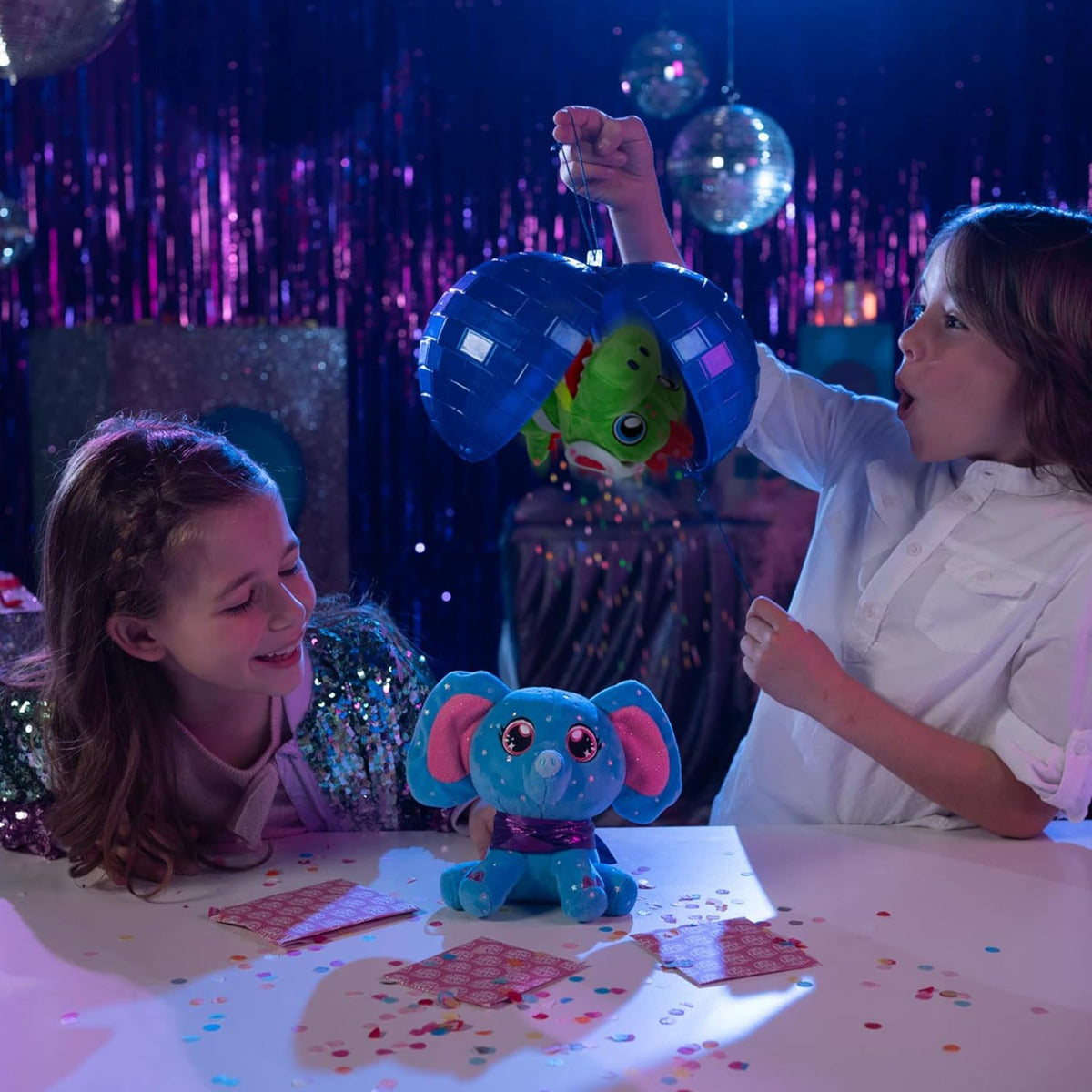 Buy Eolo Toys Party Pets Disco Ball Surprise Baby Nesha Plush Toy | Yallatoys.com