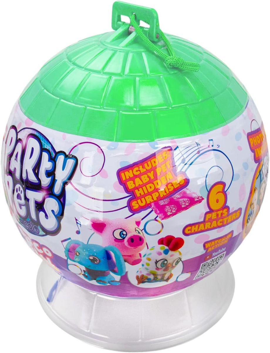 Buy Eolo Toys Party Pets Disco Ball DJ Rex Rocco Giocattoli Plush Toy | Yallatoys.com