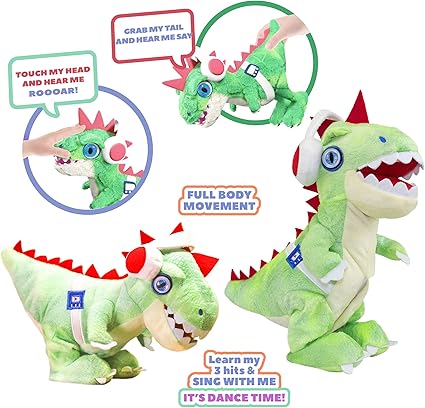 Buy Eolo Toys Party Pets Dj Rex Electronic Plush Toy | Yallatoys.com