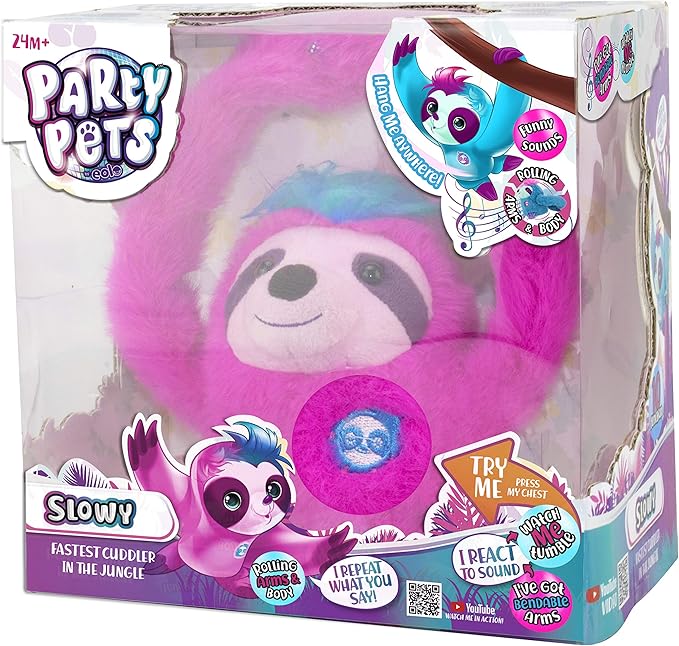 Buy Eolo Toys Party Electronic Pets Slowy The Sloth Plush Toy | Yallatoys.com