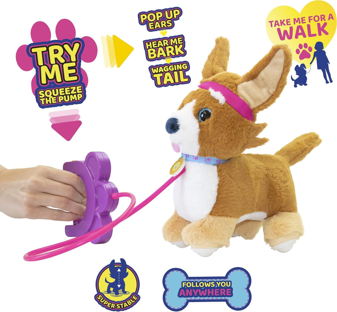 Buy Eolo Toys Sprint Puppy Corgi The Puppy Plush Toy | Yallatoys.com