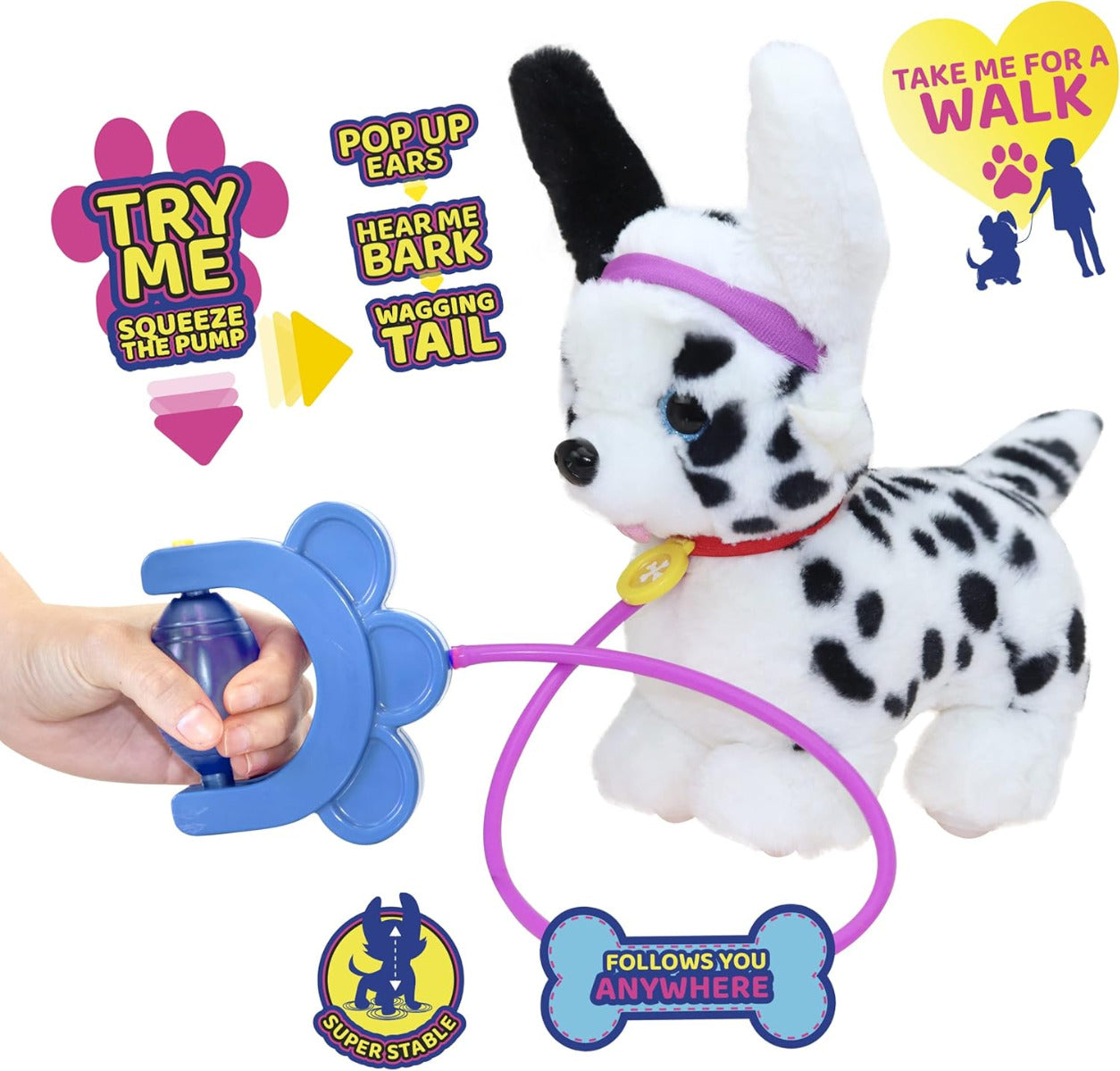 Buy Eolo Toys Sprint Dalmatian Puppy Plush Toy | Yallatoys.com