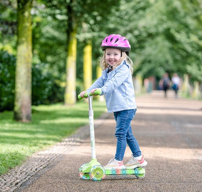 Buy Evo Light Up Move N Groove Scooter Lime | Yallatoys.com