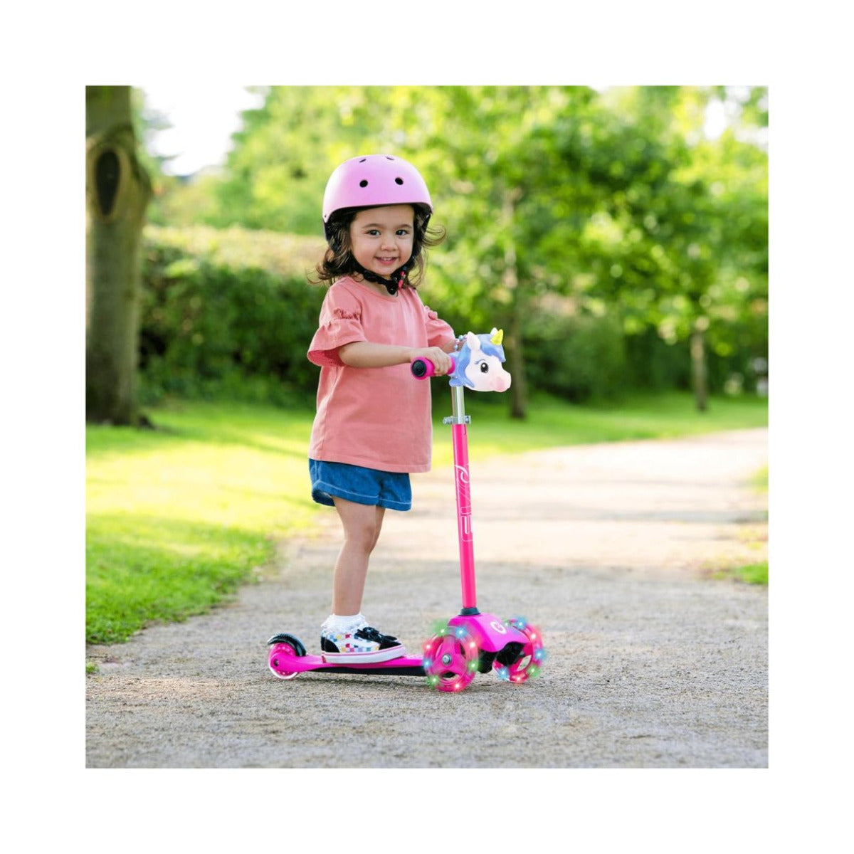 Buy Evo Unicorn Light Up Mini Cruiser Scooter Pink | Yallatoys.com