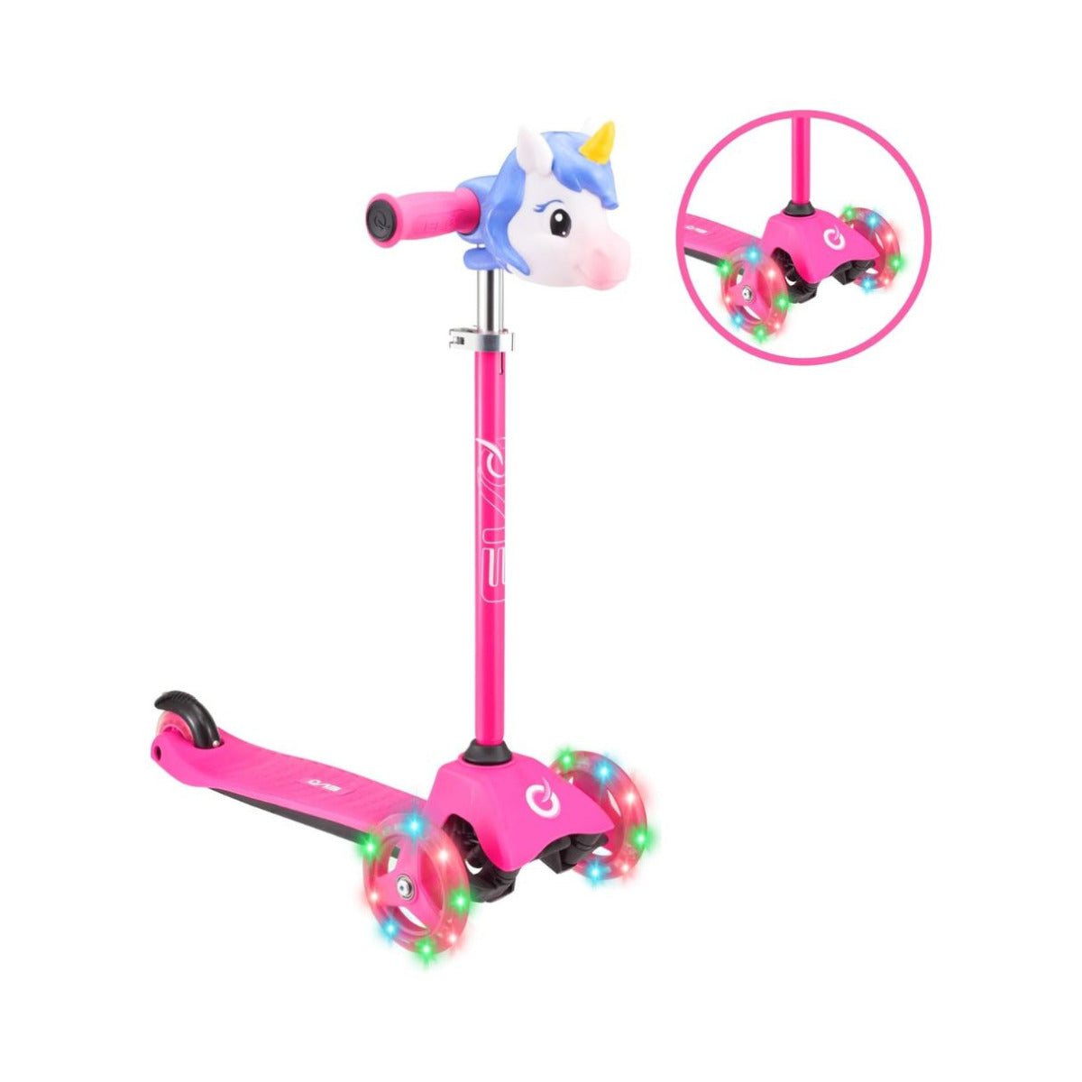 Buy Evo Unicorn Light Up Mini Cruiser Scooter Pink | Yallatoys.com