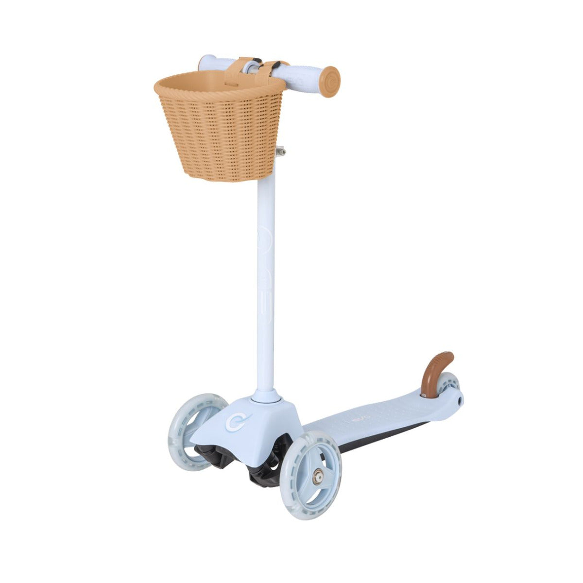 Buy Evo Mini Cruiser Scooter With Basket Pastel Blue | Yallatoys.com