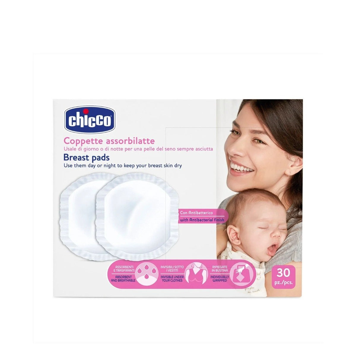 Chicco Breast Pads 30 Pcs