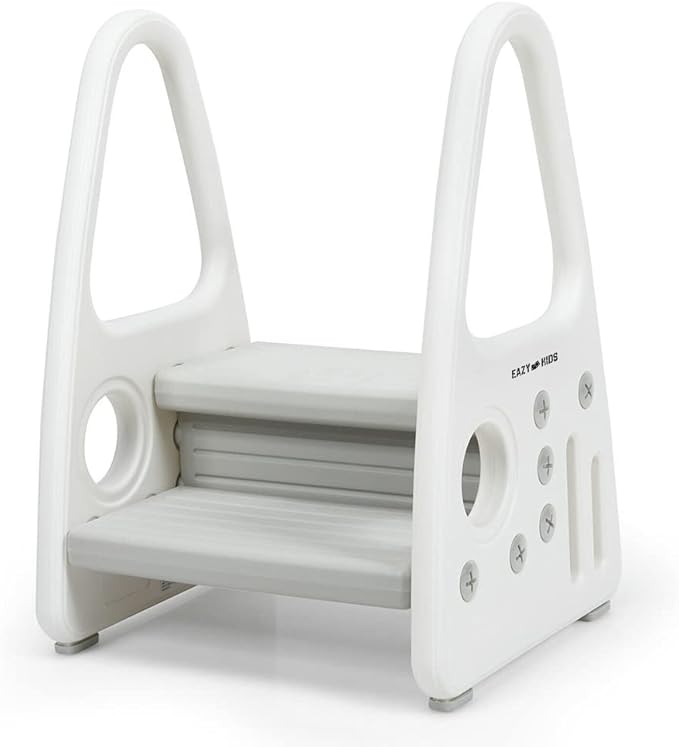 Eazy Kids 2 Step Stool Grey Eazy Kids Yallatoys