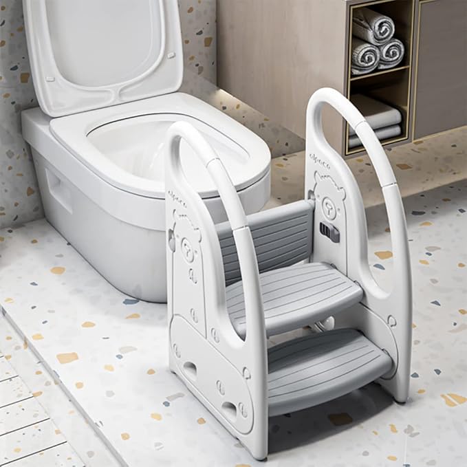 Eazy Kids 3 Step Stool Grey Eazy Kids Yallatoys
