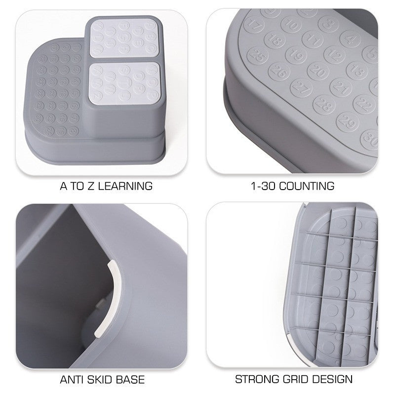 Eazy Kids Step Stool Grey Eazy Kids Yallatoys