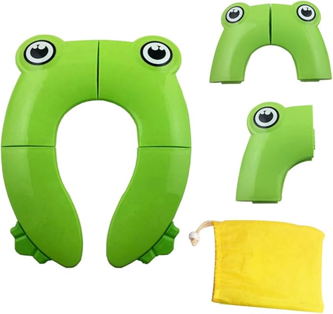 Eazy Kids Foldable Travel Potty with Carry Bag Green Eazy Kids Yallatoys