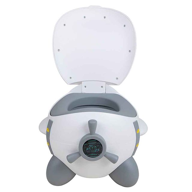 Eazy Kids Airplane Kids Potty Training Toilet Seat Grey Eazy Kids Yallatoys