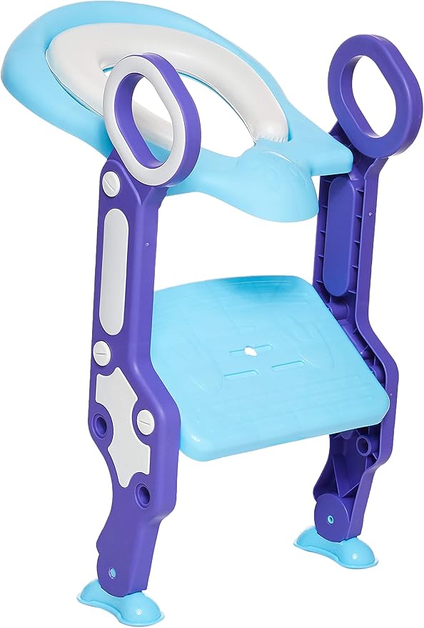 Eazy Kids Step Stool Foldable Potty Trainer Seat Blue Eazy Kids Yallatoys