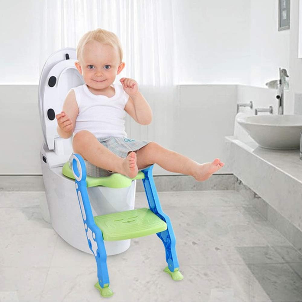 Eazy Kids Step Stool Foldable Potty Trainer Seat Green Eazy Kids Yallatoys