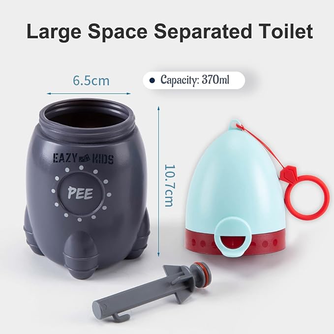Eazy Kids On the Go Travel Rocket Urinal With Portable String 370ml Eazy Kids Yallatoys