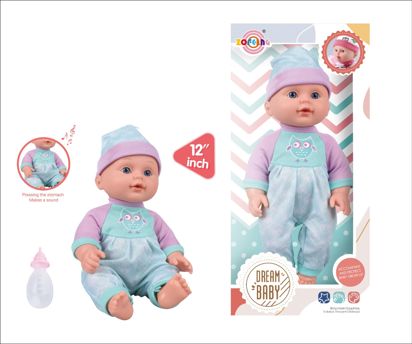 Buy Dream Baby 12inch Baby Doll Light Blue Dress | Yallatoys.com