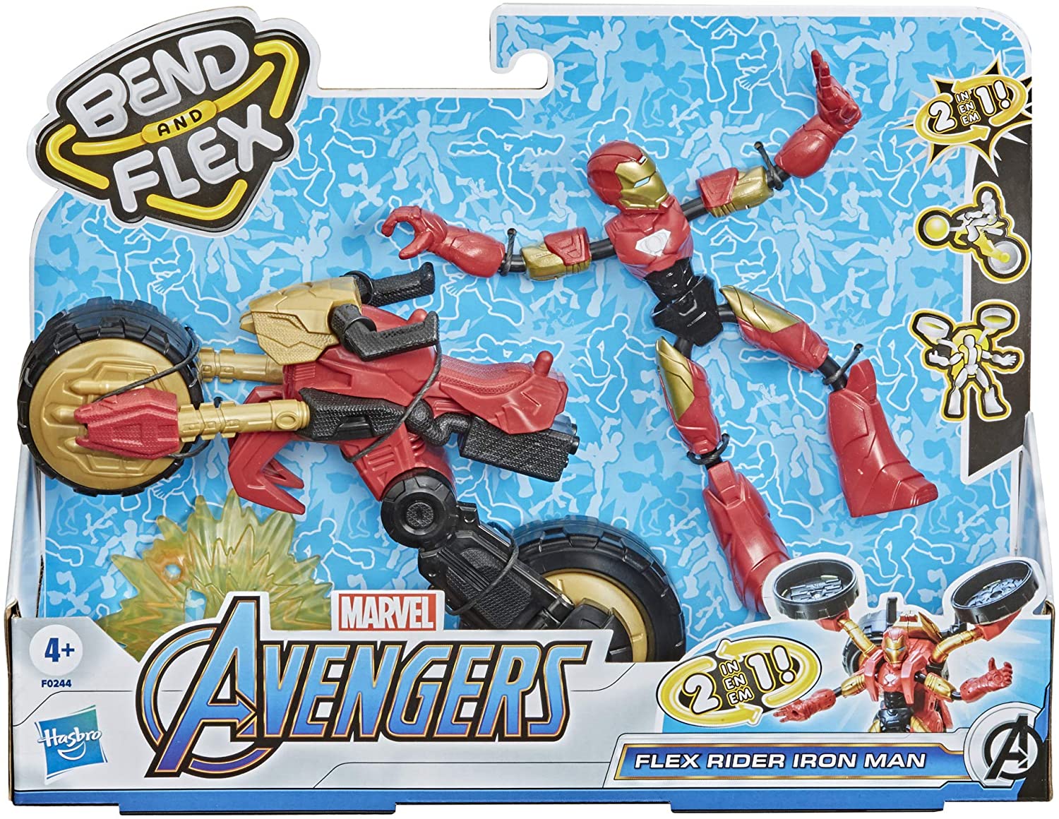 Buy Avengers Bend And Flex Action Figure Rider Iron Man | Yallatoys.com