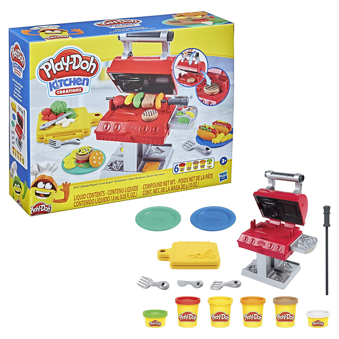 Buy Play Doh Kitchen Creations Grill N Stamp Playset for Kids | Yallatoys.com