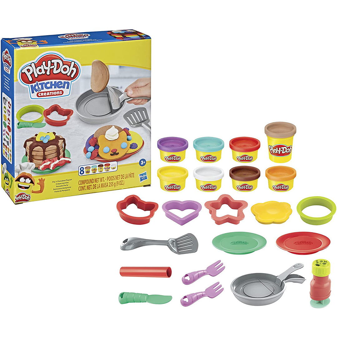 Buy Play Doh Kitchen Creations Flip N Pancakes Breakfast Set for Kids | Yallatoys.com