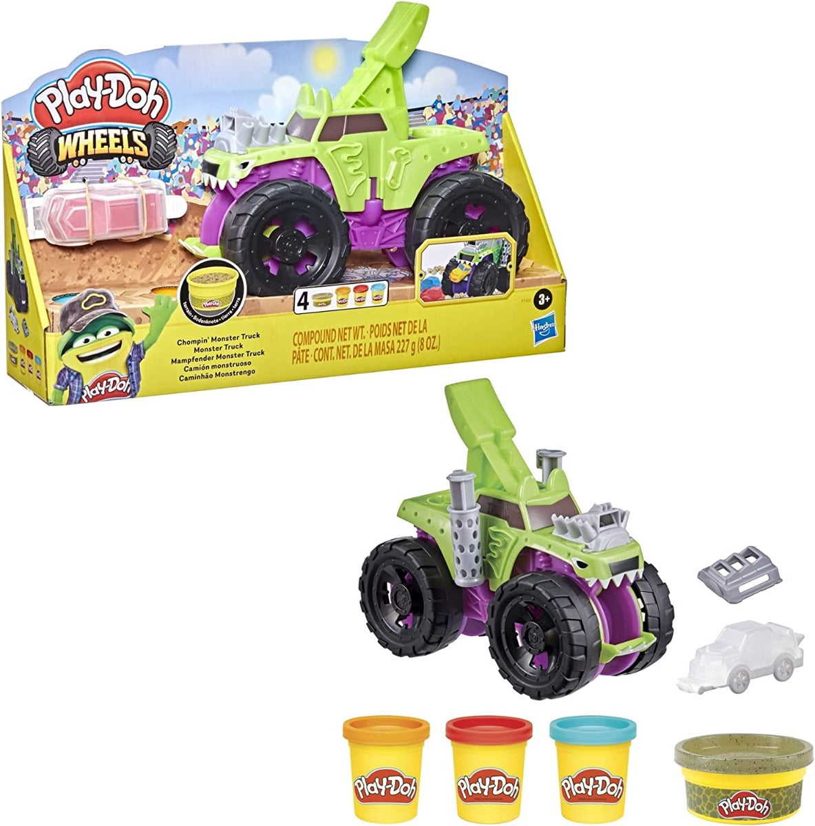 Buy Play Doh Wheels Chompin Monster Truck with 4 Doh Cans | Yallatoys.com