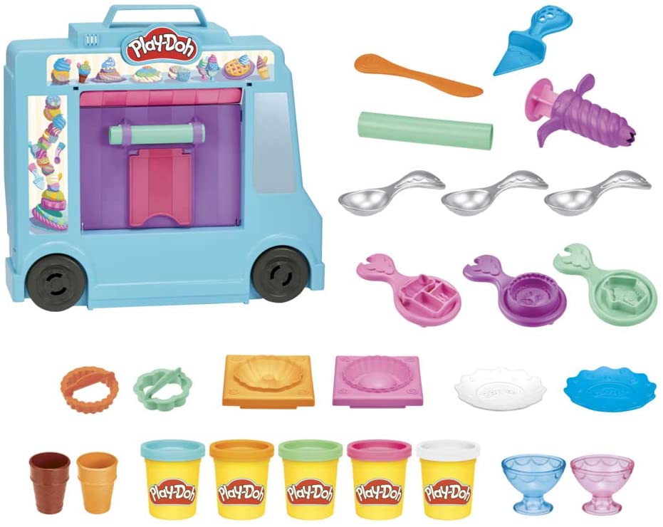 Buy Play Doh Town Ice Cream Truck Dough Play Set | Yallatoys.com