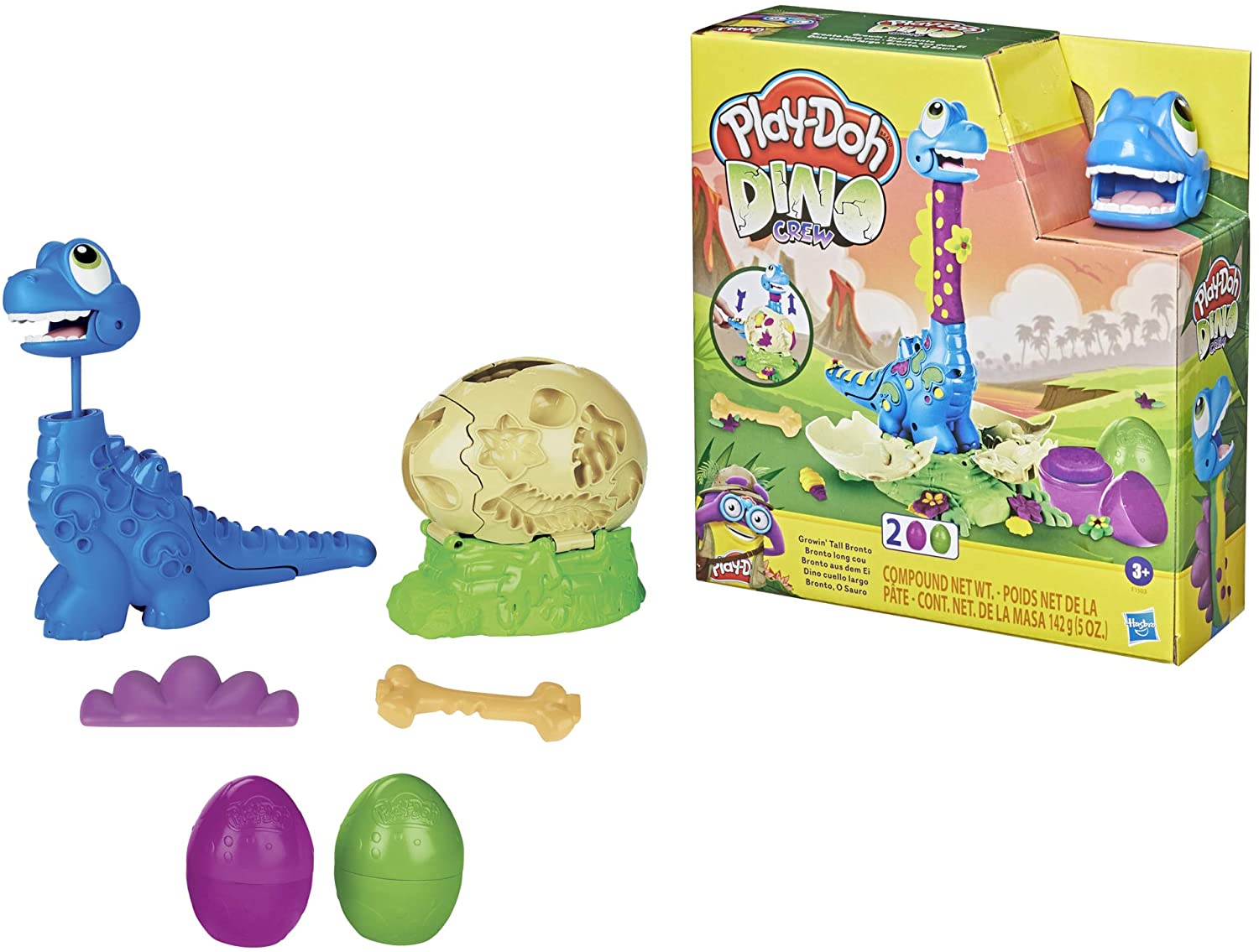 Buy Play Doh Dino Crew Growin Tall Bronto Dinosaur Toy for Kids | Yallatoys.com
