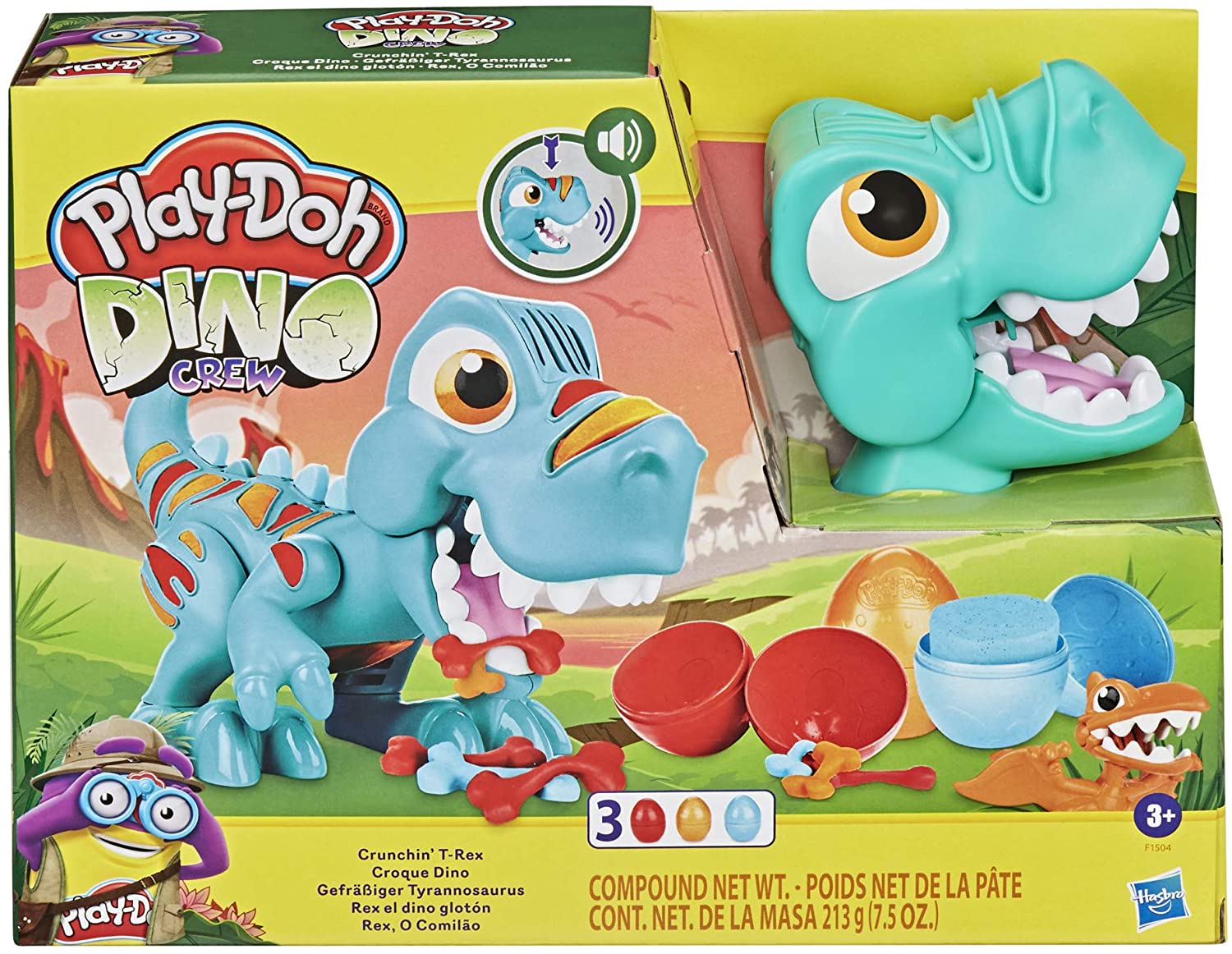 Buy Play Doh Crunchin Tyrannosaurus Dino Crew Toy for Kids | Yallatoys.com