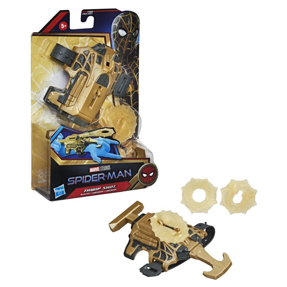 Buy Spider Man Thwip Shot Blaster with 3 Stretchy Web Projectiles | Yallatoys.com