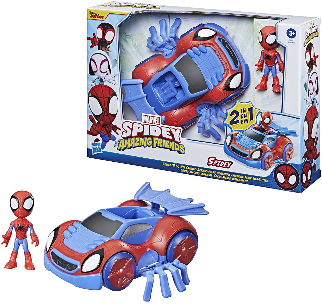 Buy Spider Man Spidey Change N Go Web Crawler and Spidey Action Figure | Yallatoys.com