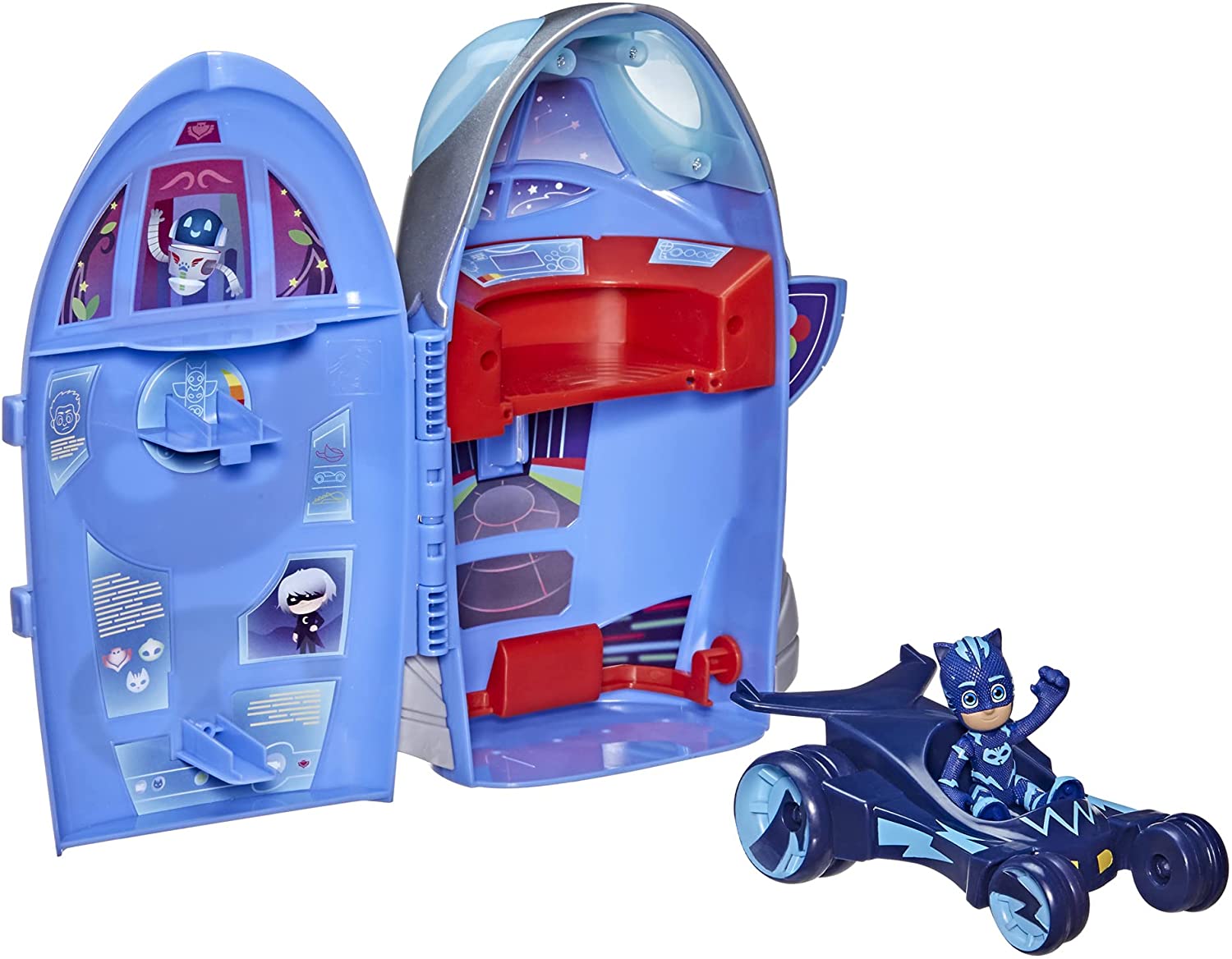 Buy PJ Masks 2 in 1 Headquarters and Rocket Playset | Yallatoys.com