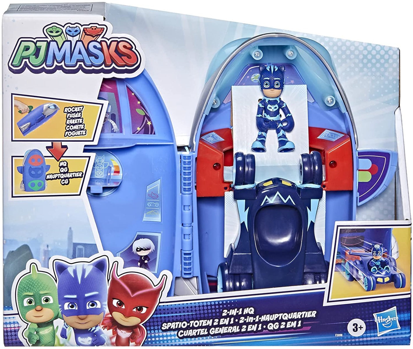 Buy PJ Masks 2 in 1 Headquarters and Rocket Playset | Yallatoys.com