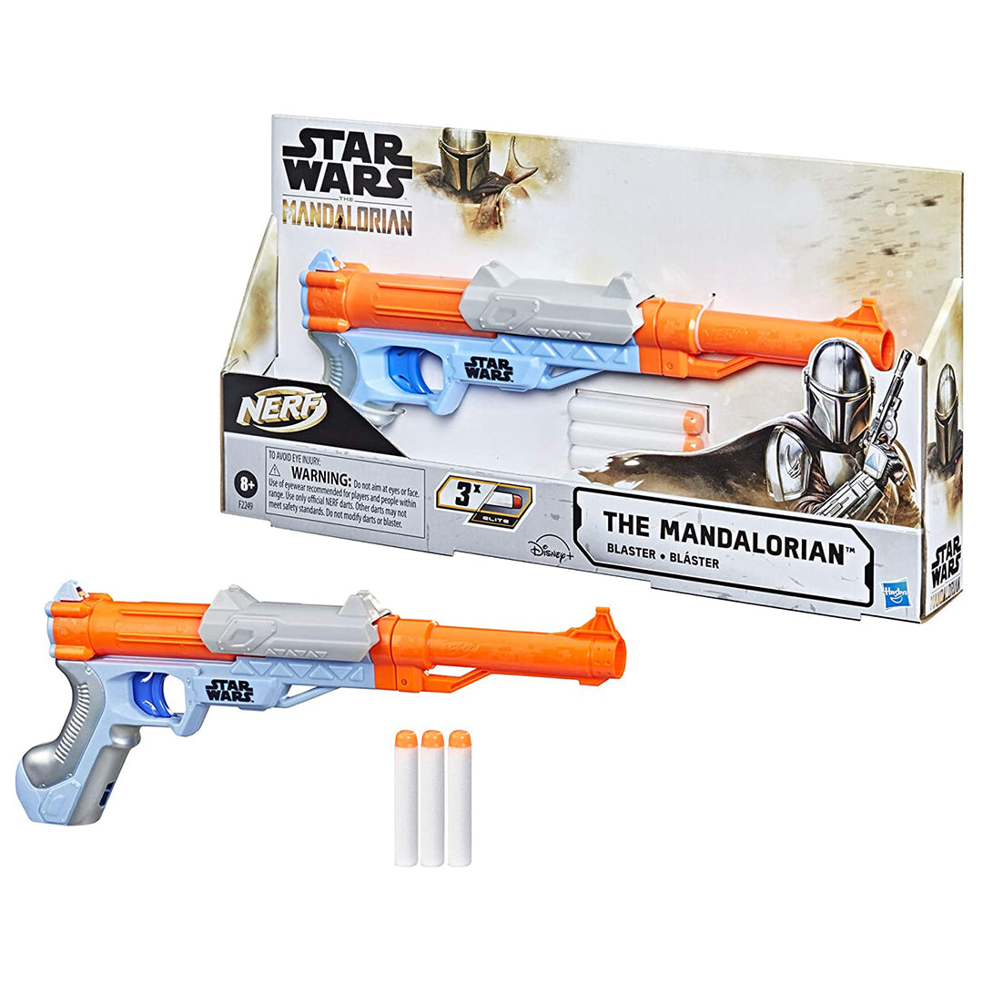 Buy Nerf Star Wars Blaster The Mandalorian Fires Darts, Breech Load, Priming Slide | Yallatoys.com
