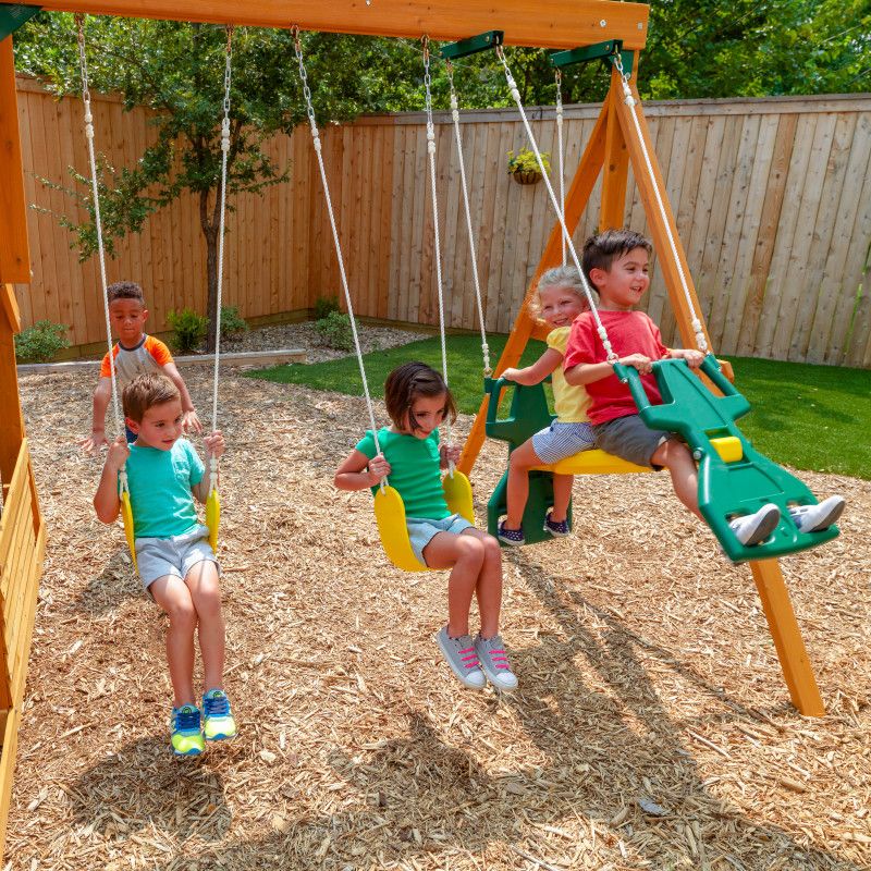Buy Kidkraft Ashberry Wooden Swing Playground Sets | Yallatoys.com