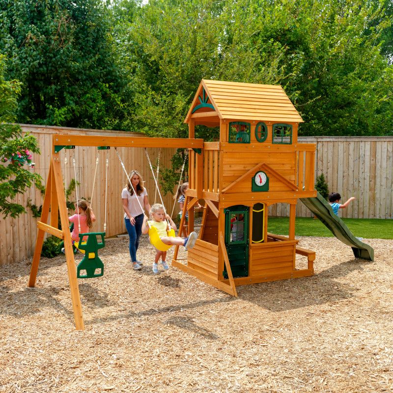 Buy Kidkraft Ashberry Wooden Swing Playground Sets | Yallatoys.com