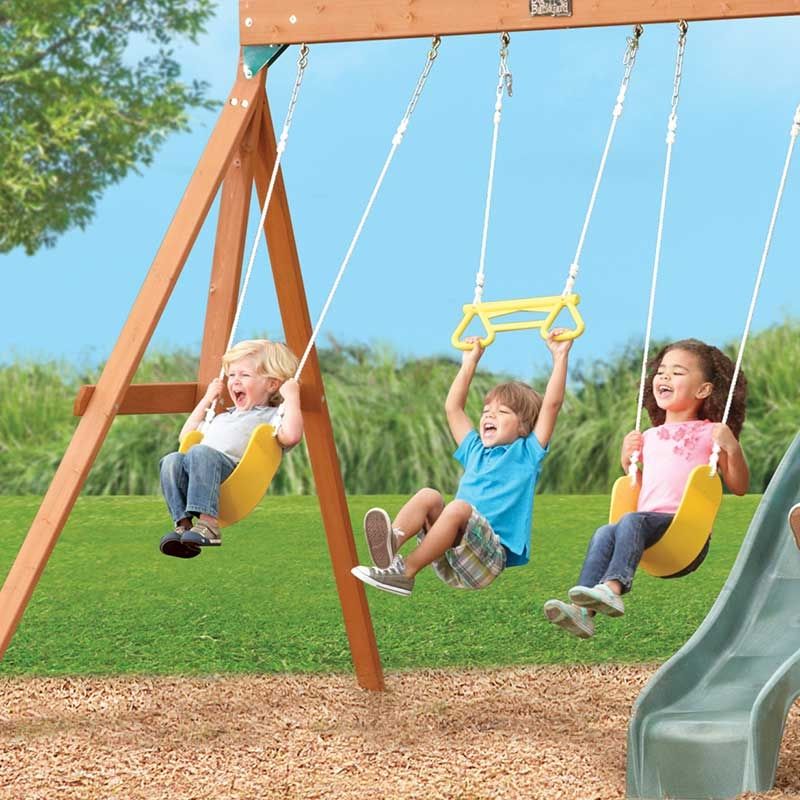 Buy Kidkraft Springfield II Wooden Swing Playground Set | Yallatoys.com