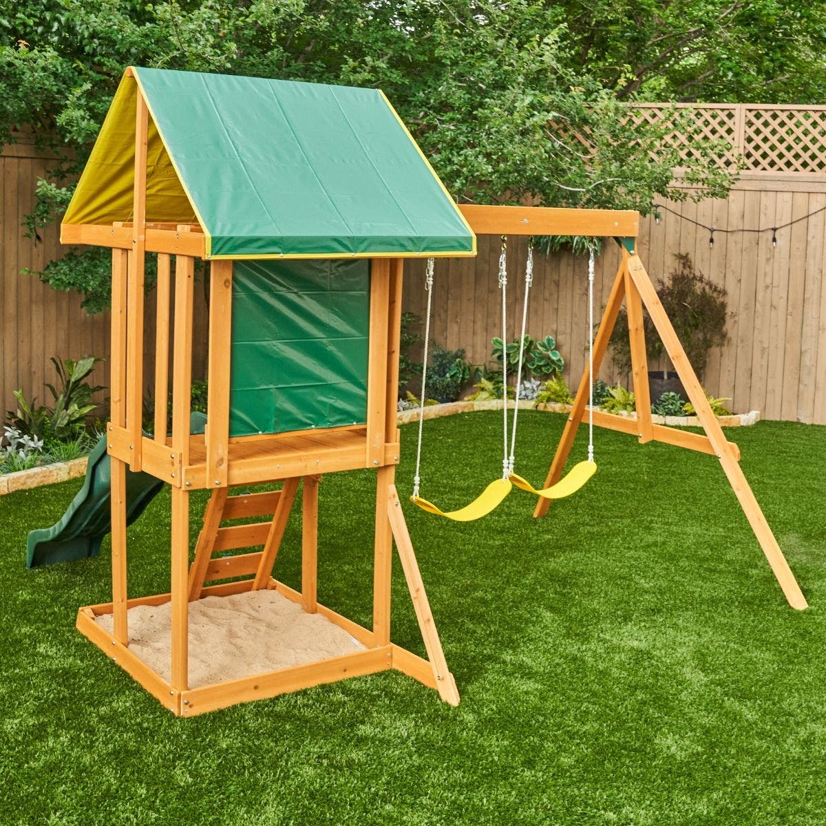 Buy Kidkraft Appleton Wooden Swing Playground Playset | Yallatoys.com